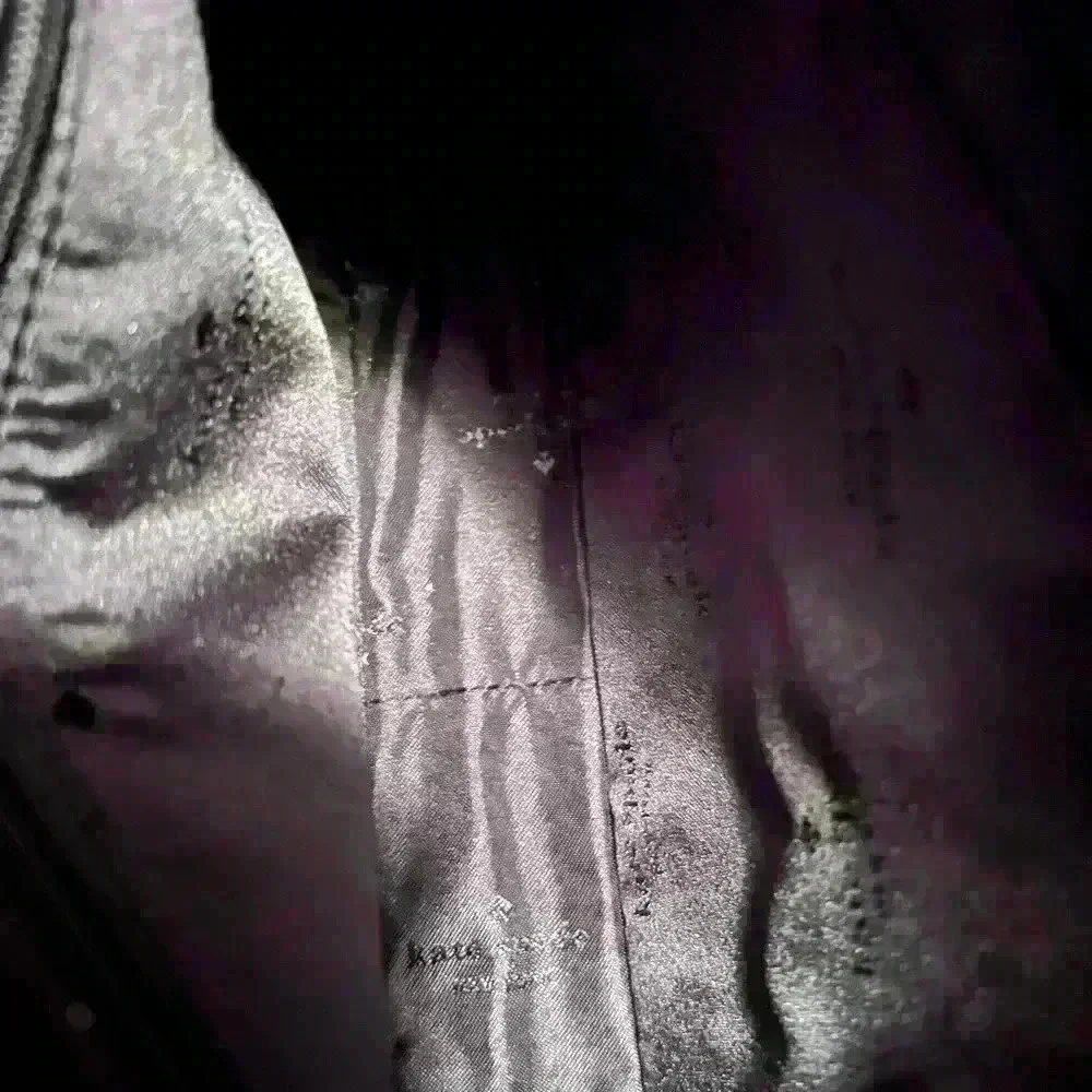 INCREDIBLE Kate Spade Saddle Bag BlK Pebbled Leather YLW Daffodil Leather Small - Picture 9 of 11